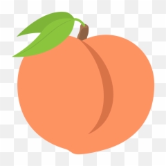 Svg - Transparent Peach Emoji Png