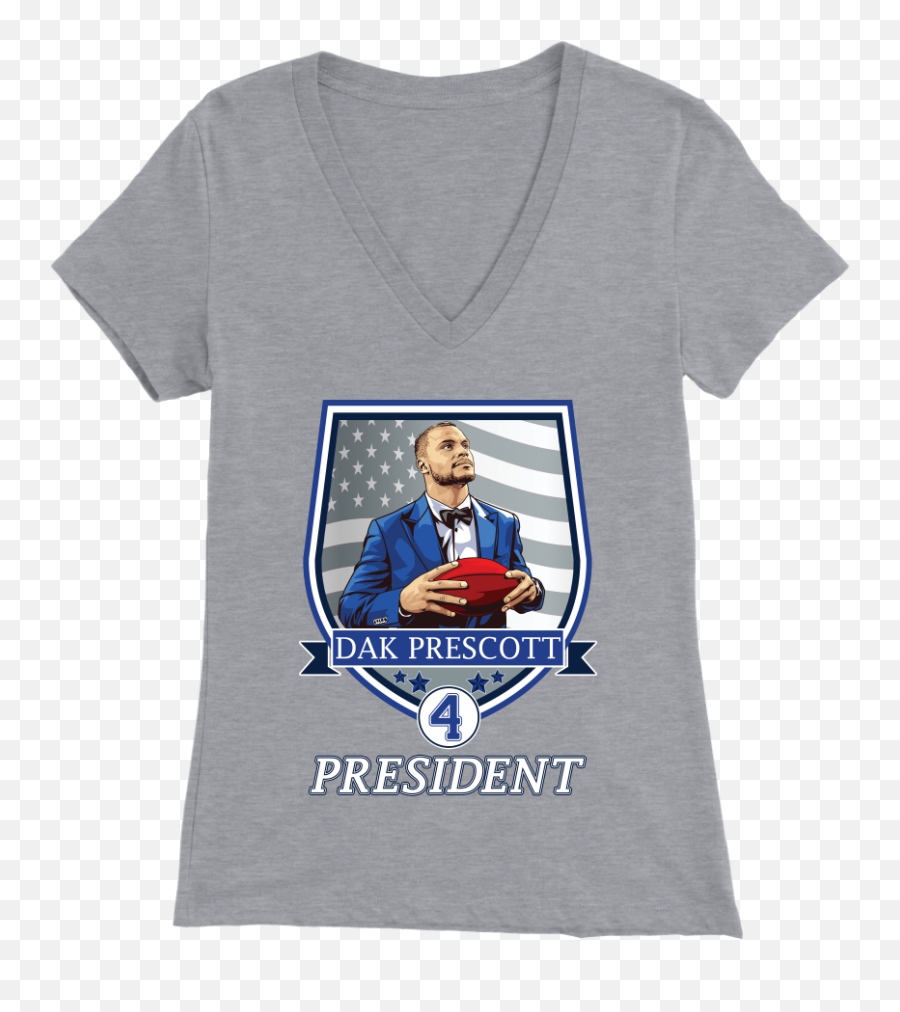 Dak Prescott 4 President Womens V - Saskatchewan And Alberta Shirt Png,Dak Prescott Png