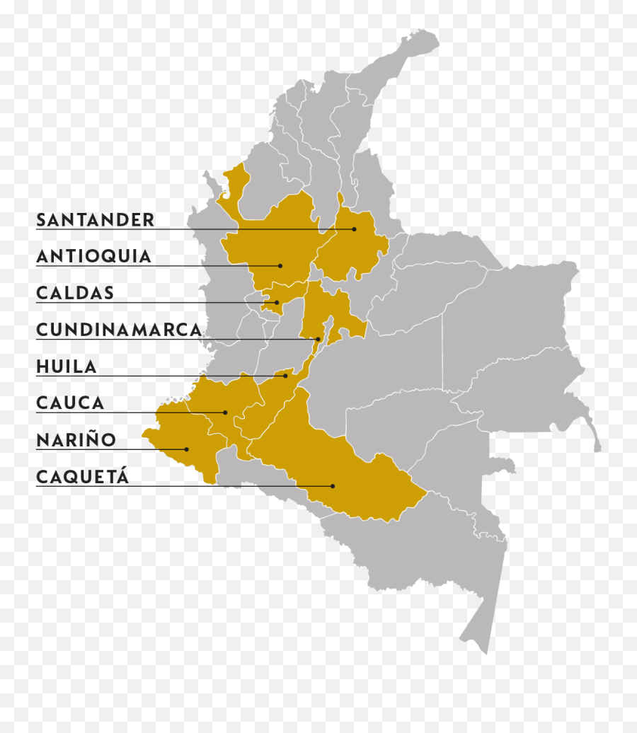 A Closer Look - Colombia Vector Png,Colombia Map Png