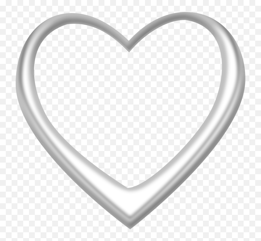 Heart Metal Locket Png Clipart - Transparent Background Silver Heart Png,Silver Heart Png