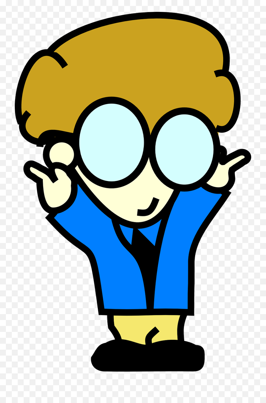 Little Boy Png - Boy Glasses Cartoon Nerdy Little Male Nerd Clip Art,Little Boy Png