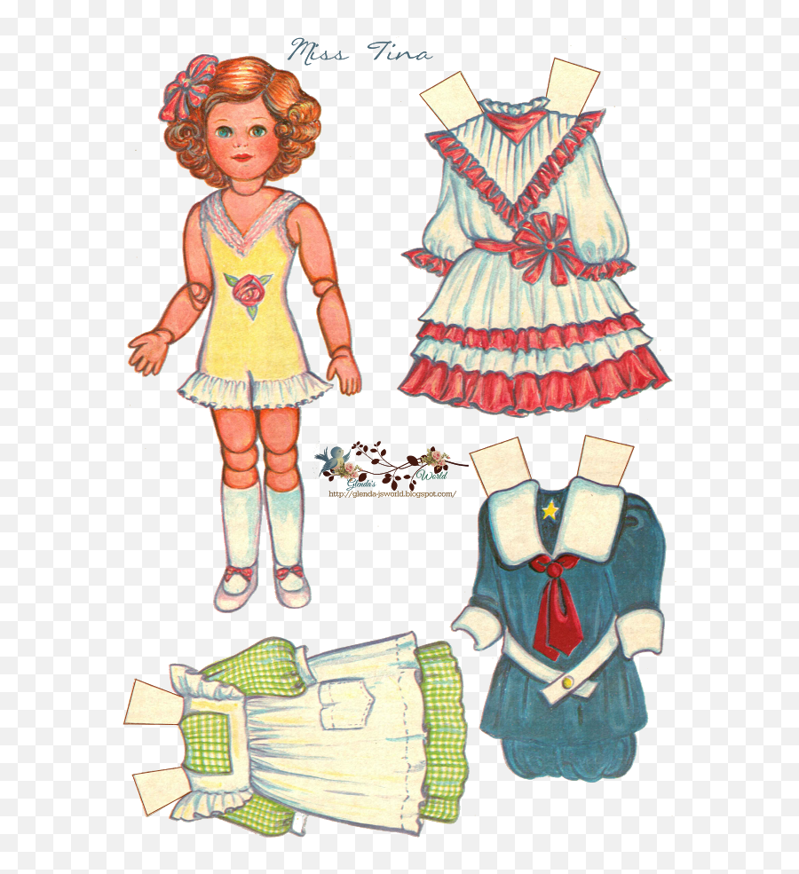 Clipart World Paper Doll - Vintage Paper Doll Png,Doll Png