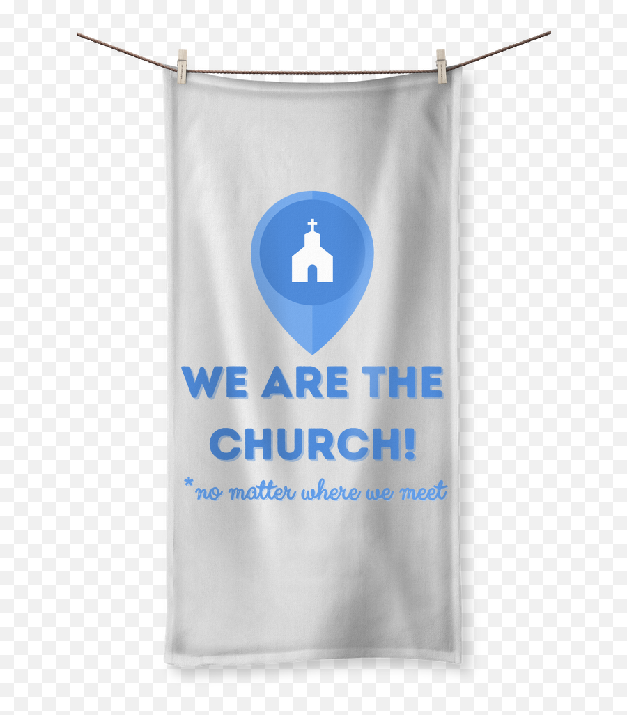 We Are The Church Sublimation All Over Towel Christian Home - Aura Leisure Png,Religious Icon Bracelets