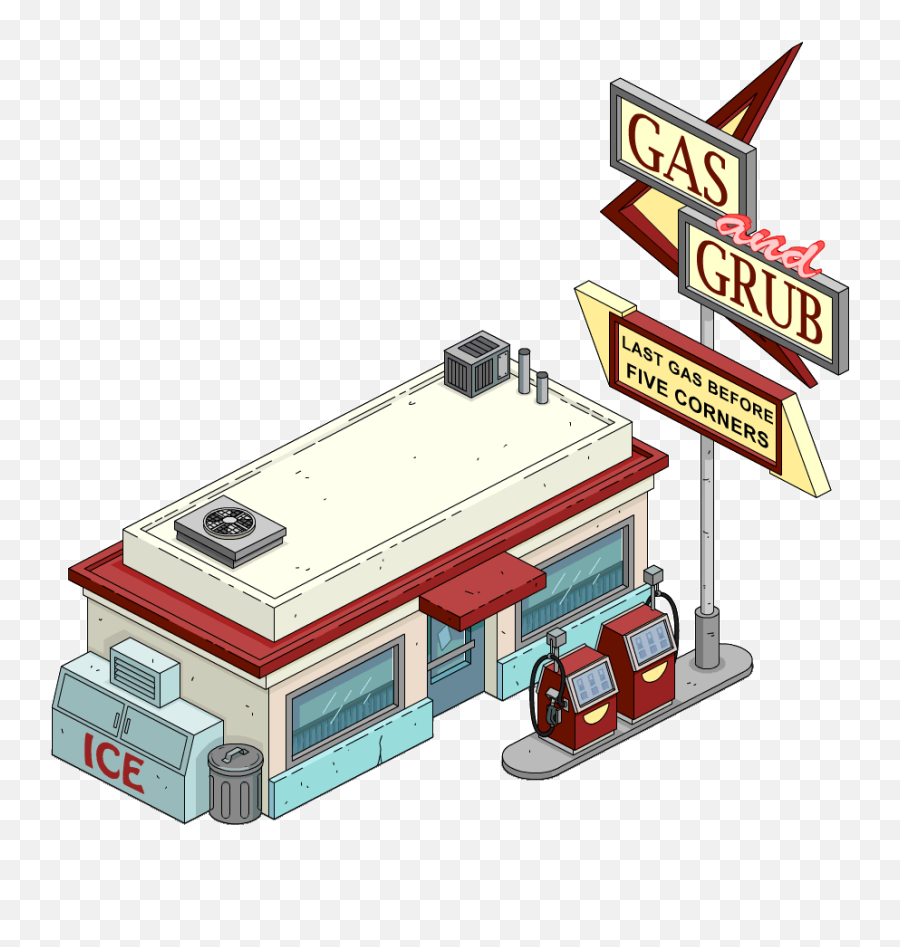 The Simpsons Tapped Out Wiki Fandom - Gas And Grub Png,The Simpson's Tappedout Running Icon Next To Job