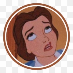 Belle Profile Picture Cartoon Wallpaper - Disney Cartoon Aesthetic Png,Belle Icon
