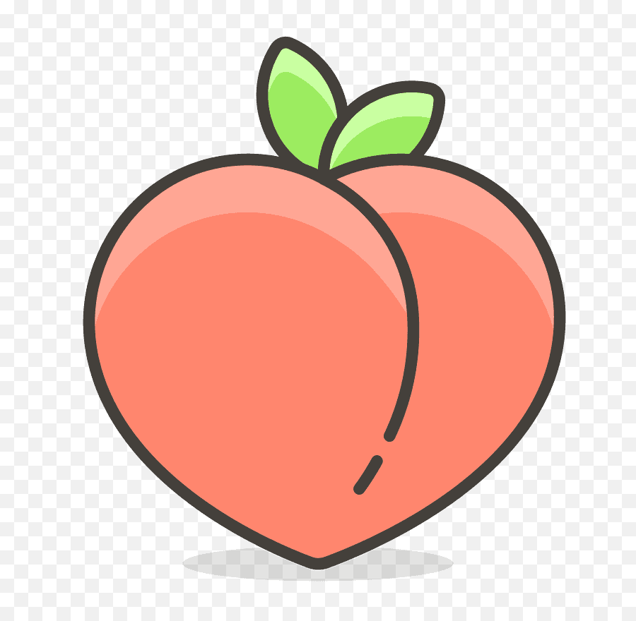 Peach Emoji Vector - Transparent Peach Emoji Png,Peaches Png.