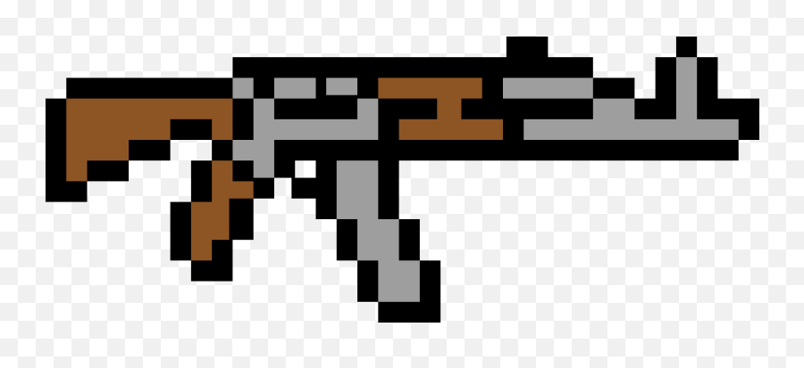 Pixilart - Ak47 By Thekingsart Pixel Art Ak 47 Png,Ak 47 Logo