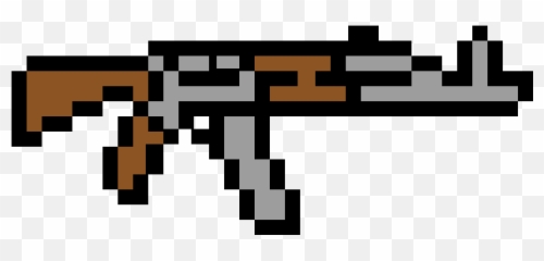 Pixilart - Ak47 By Thekingsart Pixel Art Ak 47 Png,Ak 47 Logo