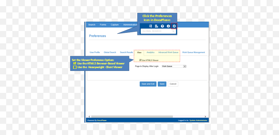 Docuphase Global Preference Settings - Vertical Png,Internet Explorer Web Page Icon