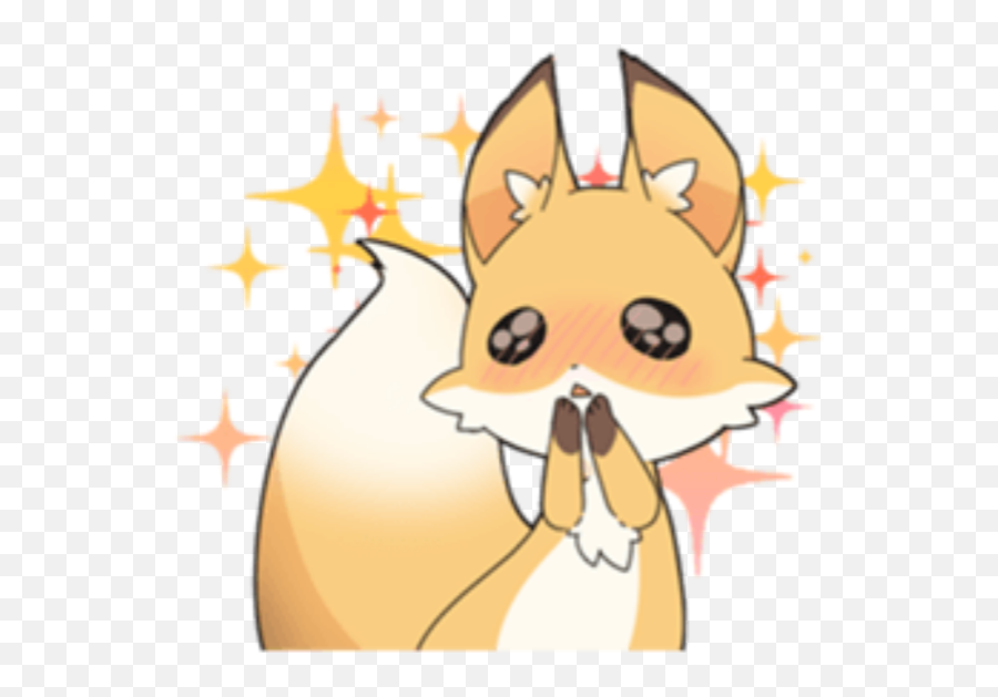 Kawaii Fox Png Jpg Transparent - Kawaii Fox Full Size Png Kawaii Anime Transparent Stickers,Fox Png