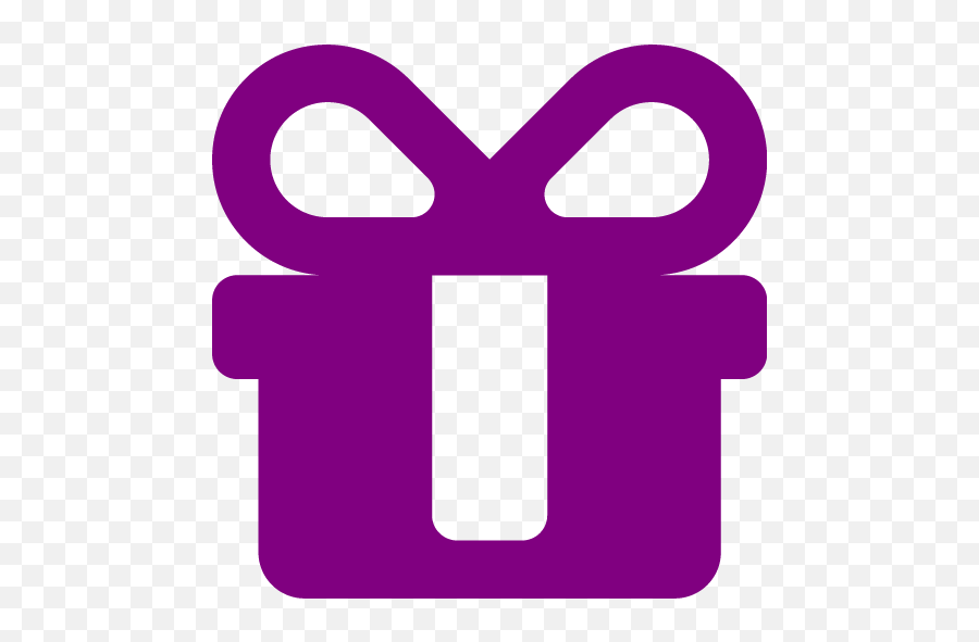 Purple Gift 5 Icon - Free Purple Party Icons Green Gift Icon Png,Present Icon Png