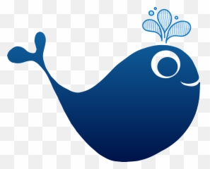 Whale Drawing Blue - Clip Art Png,Transparent Fish