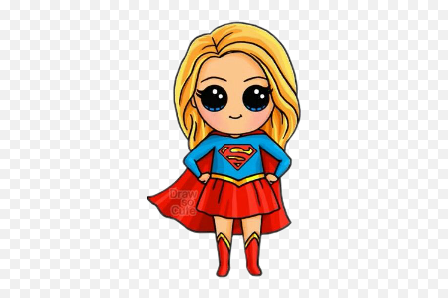 Supergirl Tumblr Outlines - Cute Unicorn Girl Drawing Png,Supergirl Png