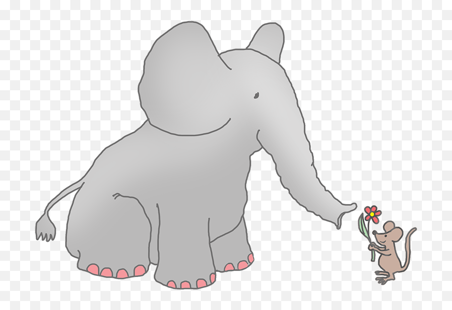 Elephant Clip Art - Elephant And A Mouse Png,Elephant Silhouette Png