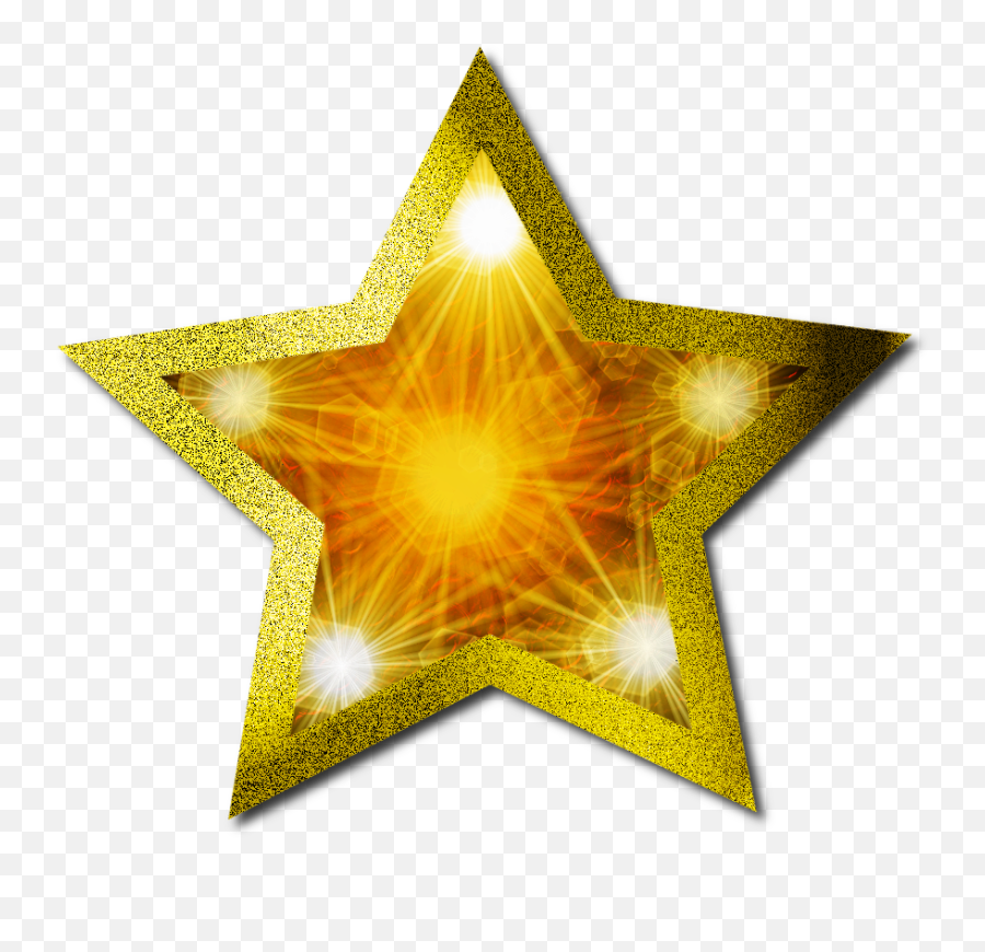Christmas Gold Star Png Clipart Mart - Transparent Christmas Star Clipart,Gold Glitter Star Png