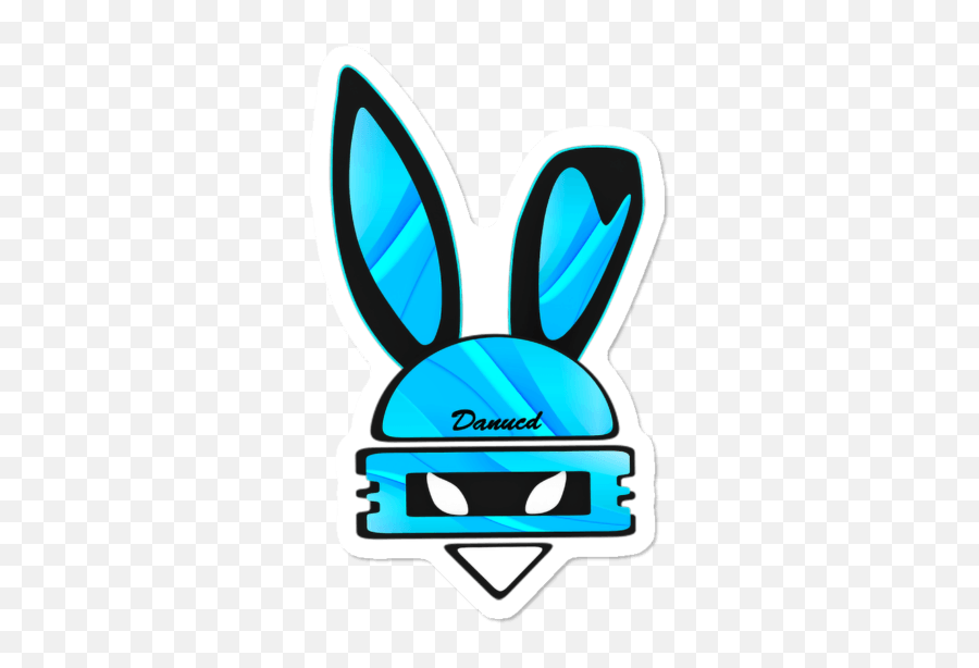 Danucd Bunny Logo Sticker By Design Humans - Bunny Logo Png,P Png