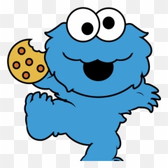 Cookie Monster Cute Cookies Image By - Cute Cookie Monster Png,Cookie Monster Png