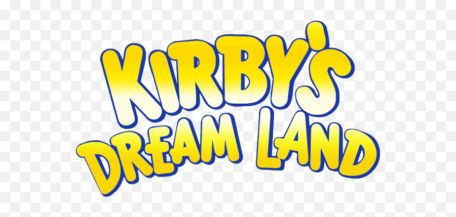 Kirbys - Dream Land Title Screen Png,Kirby Png