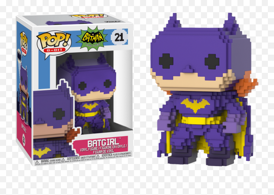 Funko Pop Batman - 1966 Batgirl 8bit Purple 21 Funko Pop 8 Bit Dc Png,Batgirl Transparent