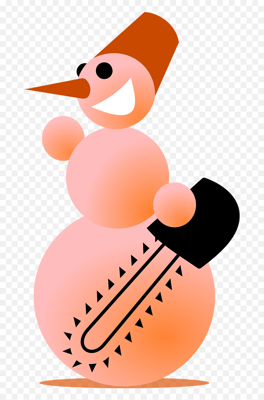 Snowman Psycho Chainsaw - Free Vector Graphic On Pixabay Clip Art Png,Psycho Png
