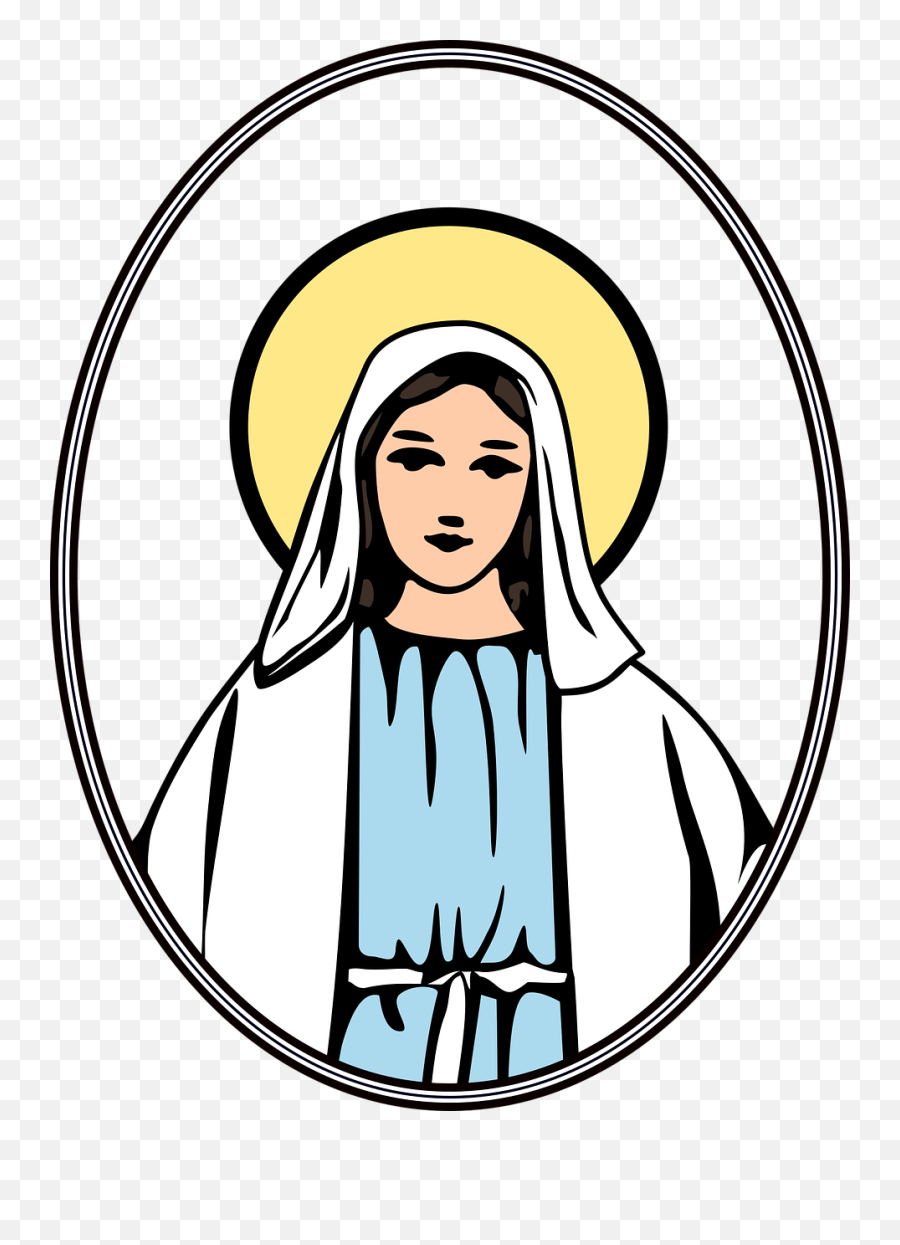 Virgin Mary - Mary Mother Of God Cartoon Png,Virgin Png