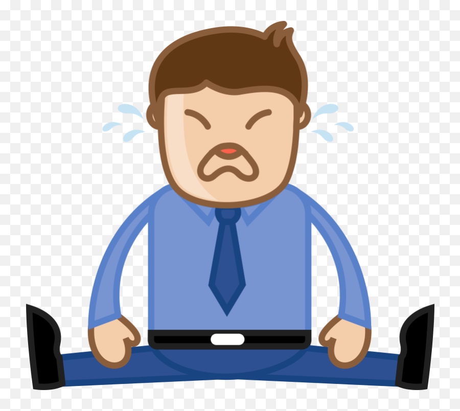 Download Man Crying Deadlines Concept - Transparent Person Crying Clipart Png,Crying Man Png