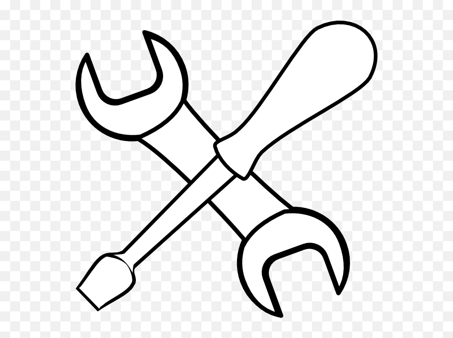 Download Hd Construction Tools Clipart - Construction Worker Clipart Black And White Png,Tools Clipart Png