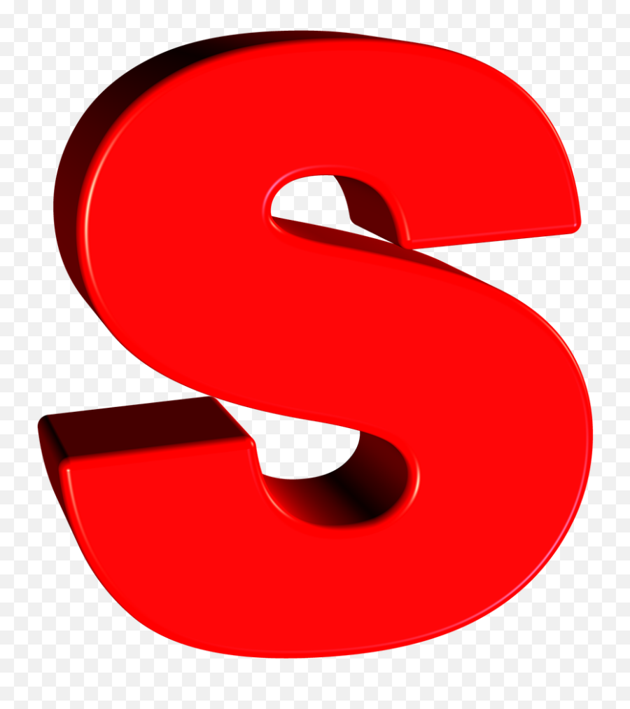 S Letter Png Transparent Images - Huruf 3d Png,S Png