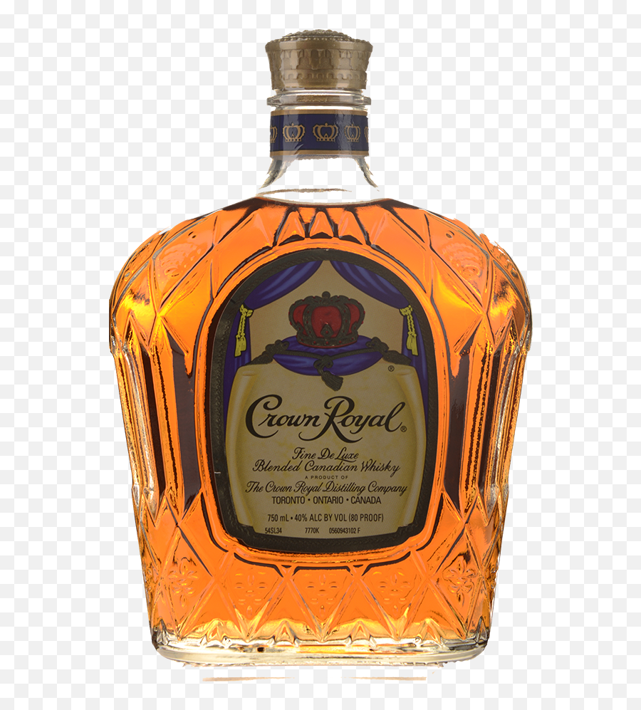 Download Seagrams Crown Royal Whisky 40 - Glass Bottle Png,Crown Royal Png