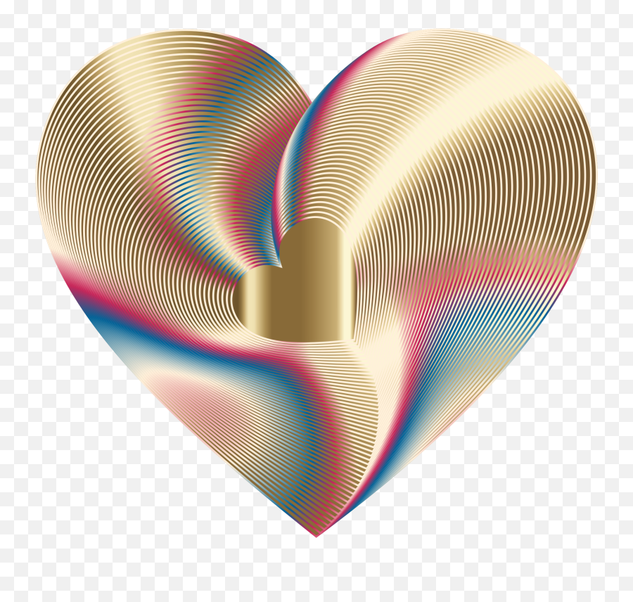 Clipart Rainbow Gold Transparent Free - Gold Rainbow Heart Png,Rainbow Heart Png