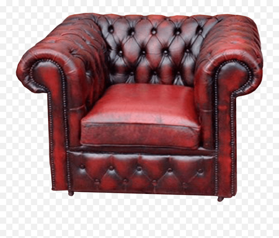 Chesterfield Armchair Leather Furniture - Leather Chair Transparent Background Png,Leather Png