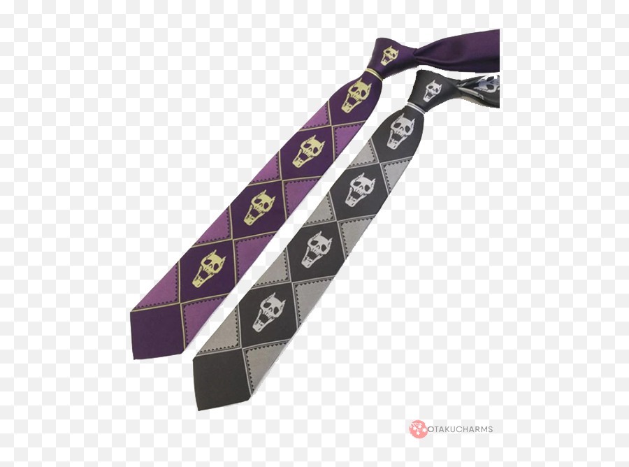 Jojou0027s Bizarre Adventure Kira Yoshikage Skeleton Silk Tie - Jojo Bizarre Adventure Tie Png,Jojo's Bizarre Adventure Png