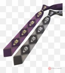 Jojou0027s Bizarre Adventure Kira Yoshikage Skeleton Silk Tie - Jojo Bizarre Adventure Tie Png,Jojo's Bizarre Adventure Png