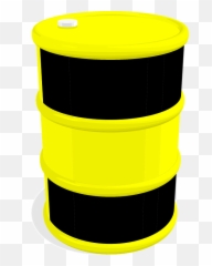 Oil Barrel Black And Yellow Clip Art - Yellow And Black Barrel Png,Oil Barrel Png