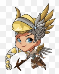 Overwatch Mercy Cute Spray - Sprays De Overwatch Mei Cute Png,Mercy Overwatch Png