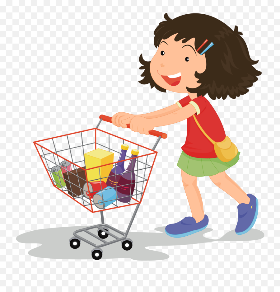 People Clipart Png - People Clipart Cleaning Do The Kids Grocery Shopping Clipart,People Shopping Png