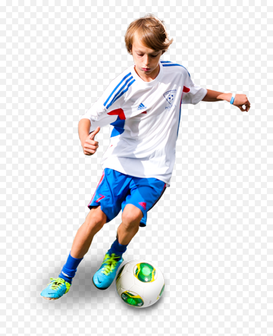 Download Hd Training Aims - Kids Play Football Png Child Playing Football Png,Football Laces Png