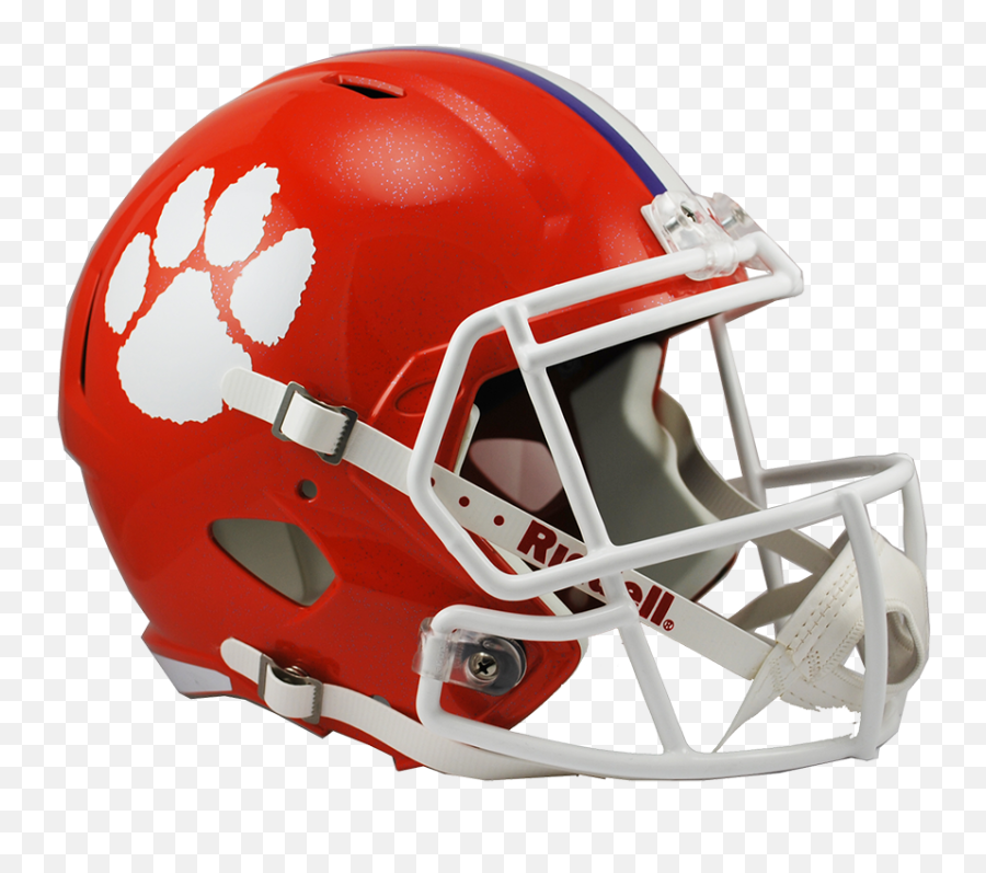 Helmet Clipart Clemson Transparent Free For - Clemson Tigers Football Helmet Png,Clemson Png