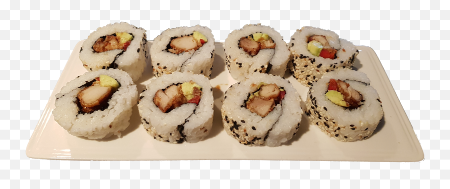 Crispy Chicken Californian Sushi Roll - Dynamite Roll Png,Sushi Roll Png