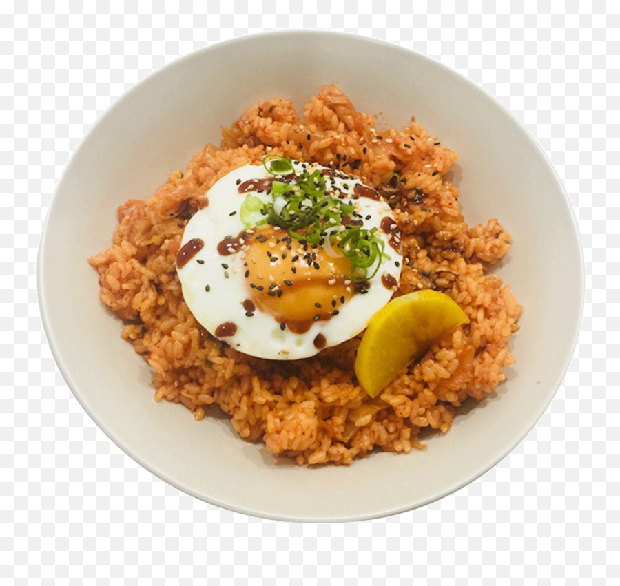 Kimchi Fried Rice With Egg - Poached Egg Png,Arroz Png