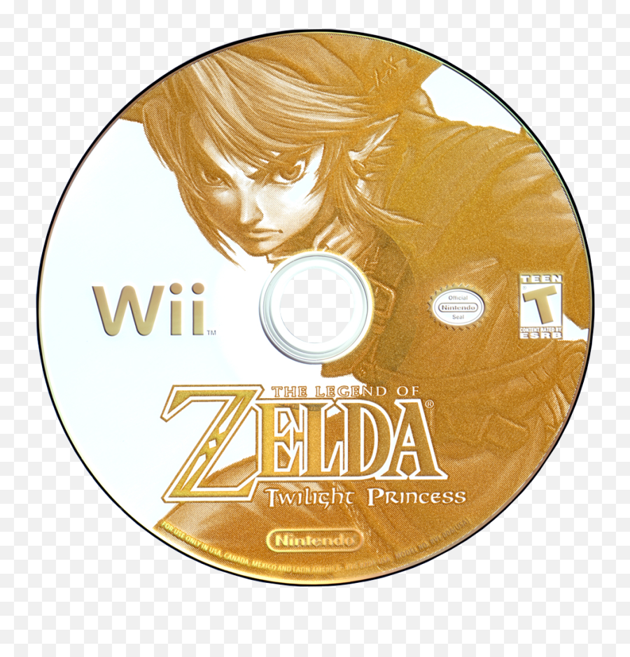 Zelda Twilight Princess Wii Game - Wii Zelda Twilight Princess Cd Png,Twilight Princess Logo