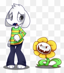 Flowey Face N°2- Undertale - Cartoon, HD Png Download - vhv