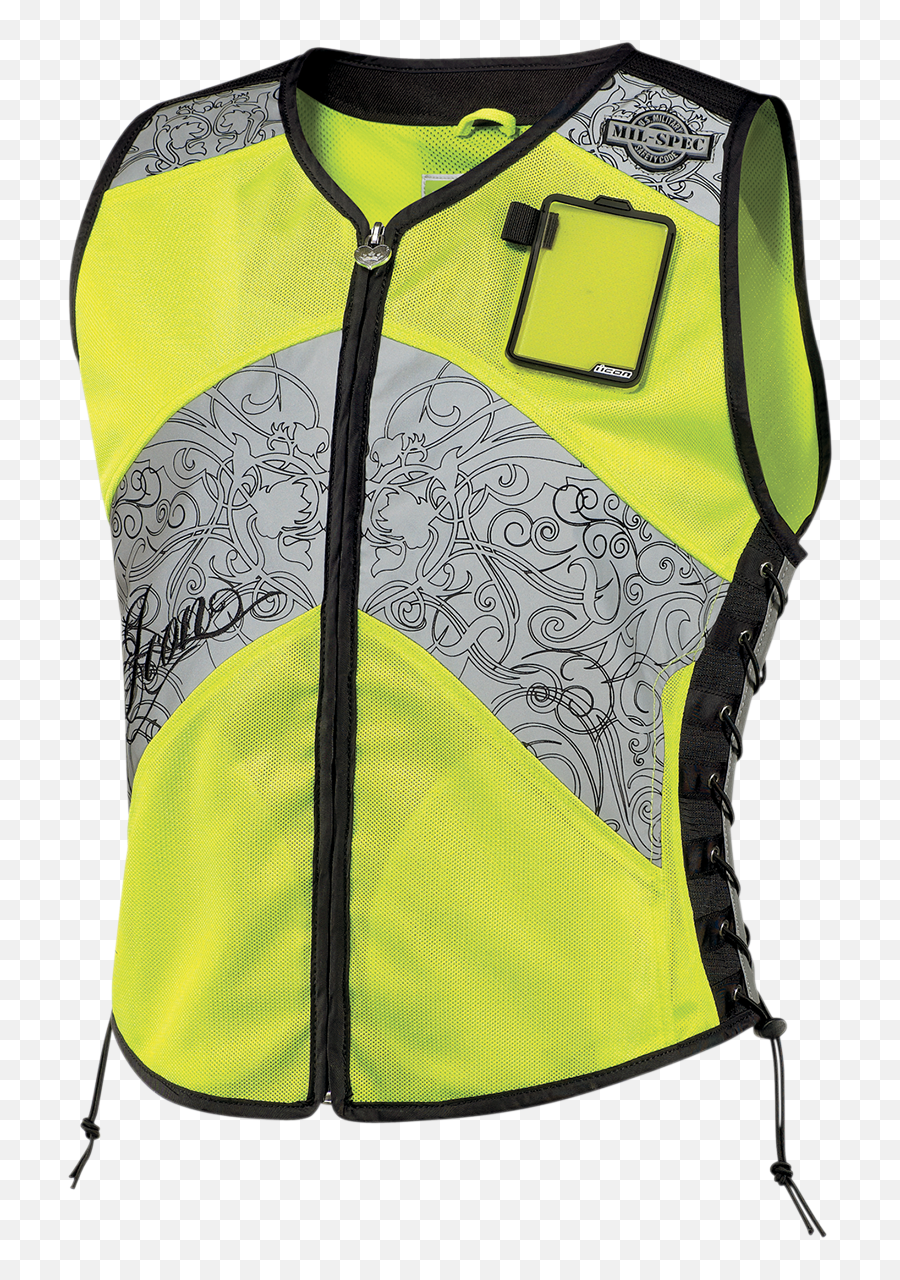 Corset Vest Motorcycle Womens - Hi Vis Motorcycle Vest Png,Icon Motorcycle Safety Vest
