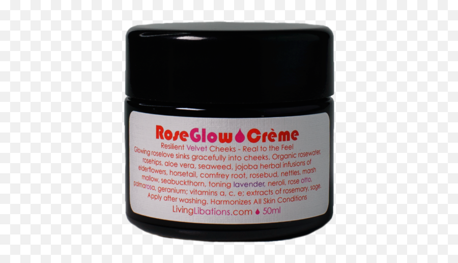 Living Libations Rose Glow Crème 50ml - Cosmetics Png,Real Rose Png