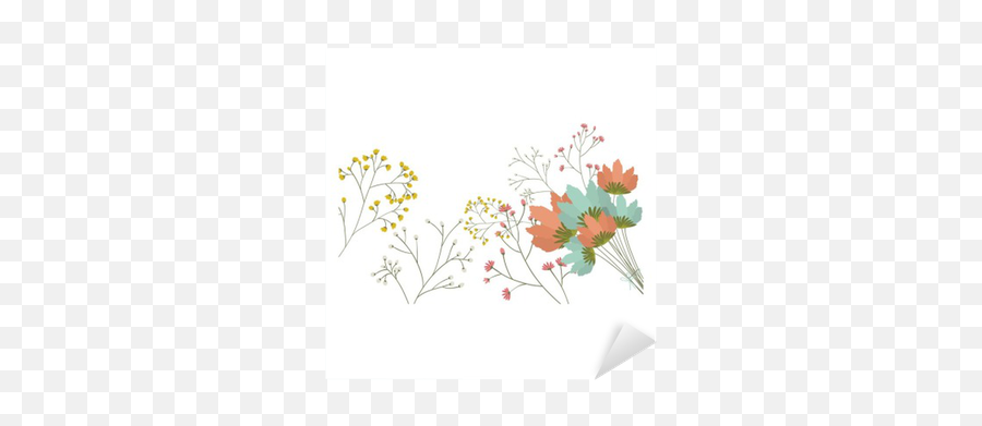 Flowers Icon Decoration Rustic Garden Floral Nature Plant And Spring Theme Isolated Design Vector Illustration Sticker U2022 Pixers - We Live To Floral Png,Flower Icon Vector