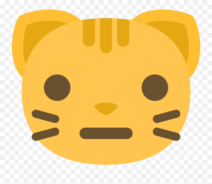 Free Emoji Cat Face Neutral 1199181 Png - Gato Rir Png Emoji Vecteezy,Cat Meme Icon