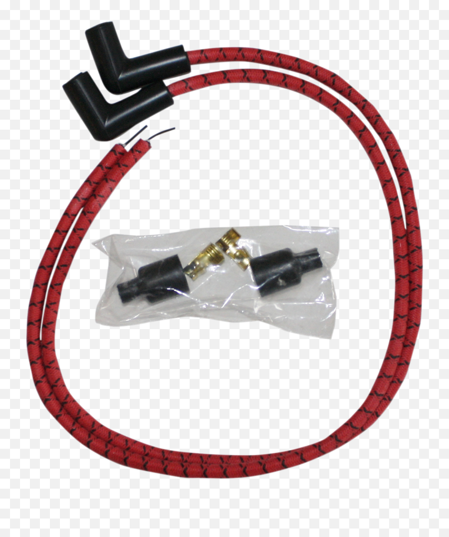 Sumax 8mm Universal Spark Plug Wire Kit For Harley - Red With Black Tracer Electrical Wiring Png,Icon Shorty Jacket