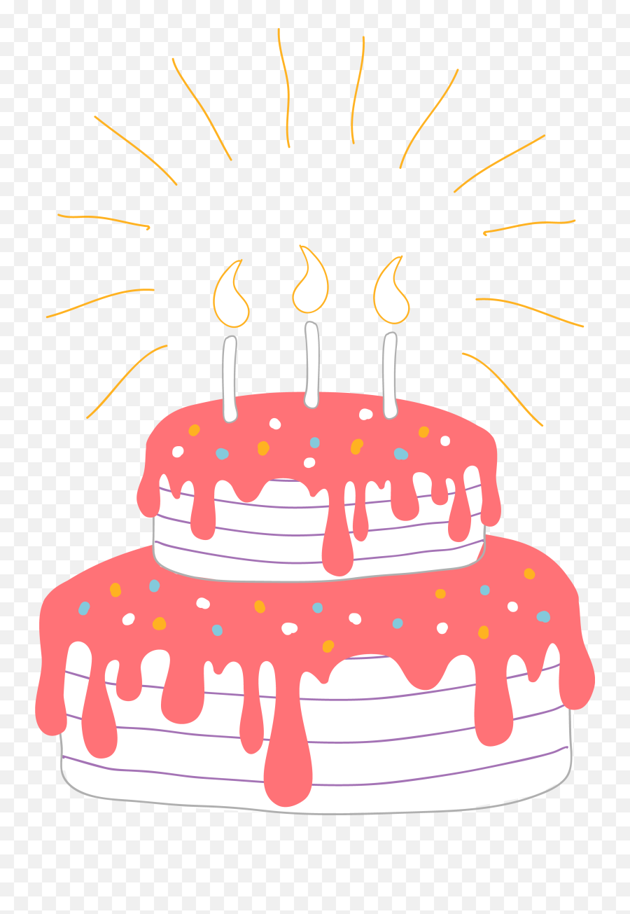 Birthday Cake Clip Art Image - Png Download 36265099 Png,Birthday Cake Icon Vector