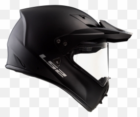 Solid - MATTE BLACK Street Fighter LS2 USA Motorcycle Helmet png