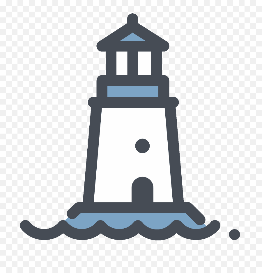 Download Hd Transparent Lighthouse Rock - Lighthouse Icon Png,Rock Clipart Transparent